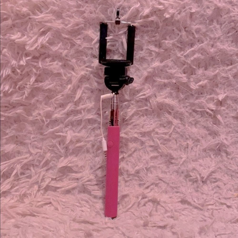 Pink Selfie Stick- Cable Take Pole